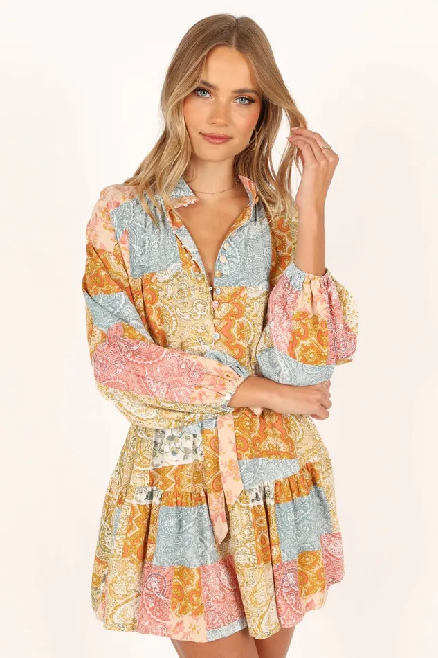 Event Dresses Silante Long Sleeve Mini Dress Maxine Petal and Pup Women