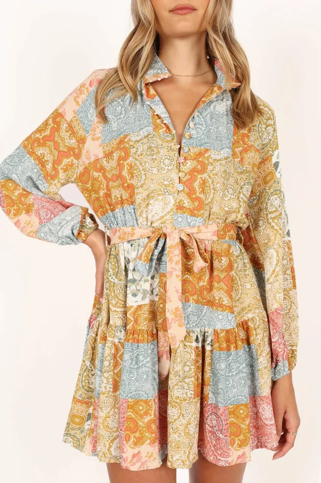 Event Dresses Silante Long Sleeve Mini Dress Maxine Petal and Pup Women