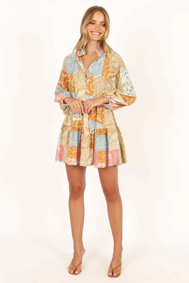 Event Dresses Silante Long Sleeve Mini Dress Maxine Petal and Pup Women