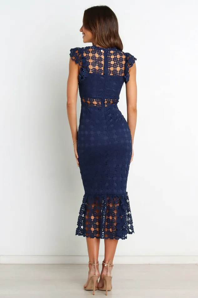 Event Dresses Women Petal and Pup Lauren Dress Navy