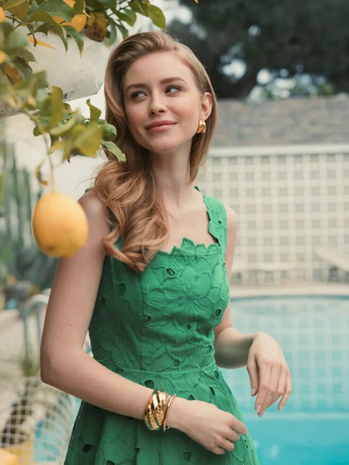 Every Day Dresses Women Embroidered Floral A Line Midi Dress Spring Green Mac Duggal