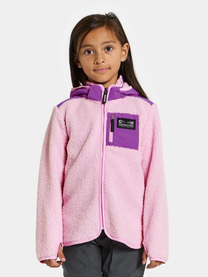 Exa Kids039 Full Zip Orchid Pink Kids Didriksons Sweaters and Tshirts