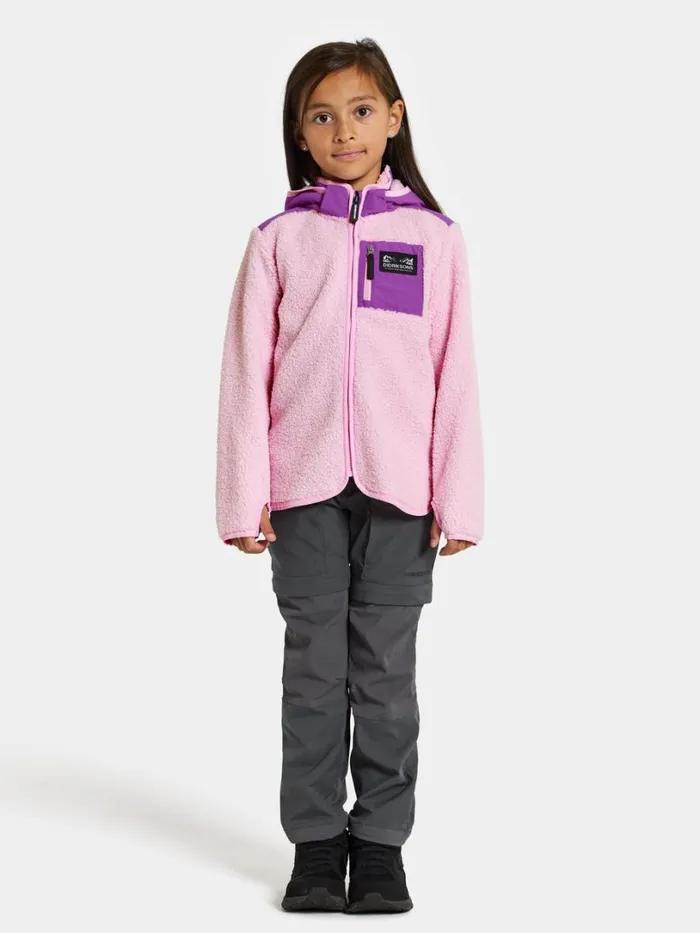Exa Kids039 Full Zip Orchid Pink Kids Didriksons Sweaters and Tshirts