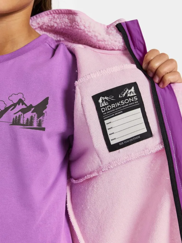 Exa Kids039 Full Zip Orchid Pink Kids Didriksons Sweaters and Tshirts