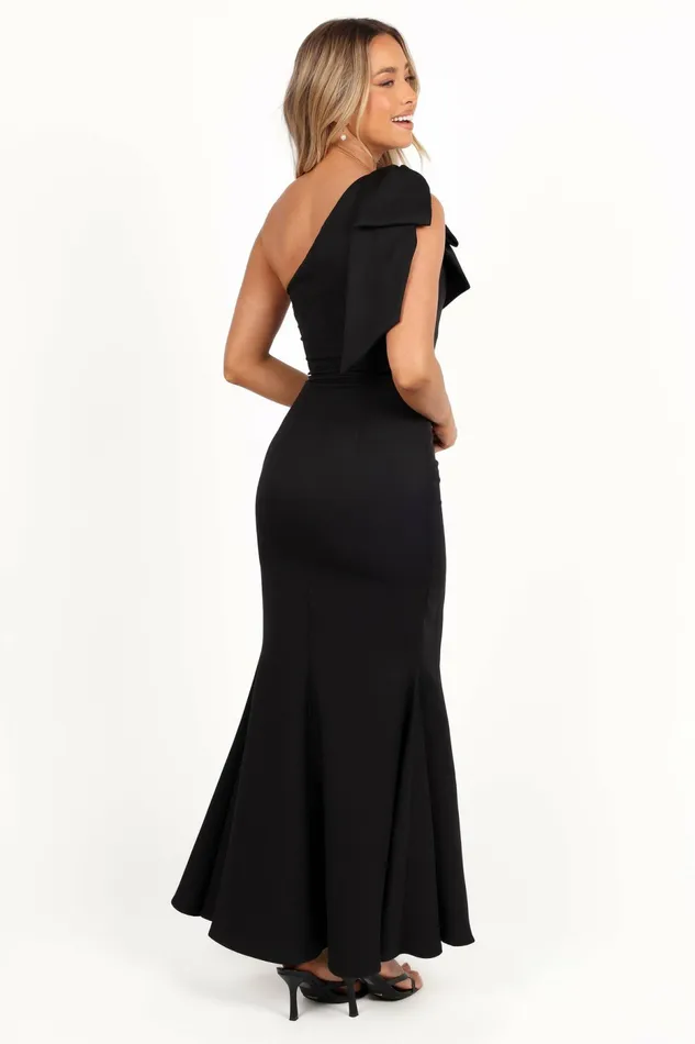 Fall Dresses Charmed One Shoulder Midi Dress Black Petal and Pup Women