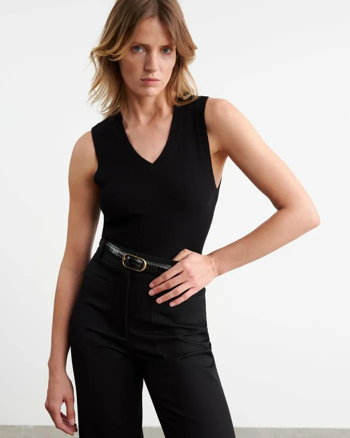 FEBRUARY CASHMERE TANK Ivory Women Nili Lotan Tops
