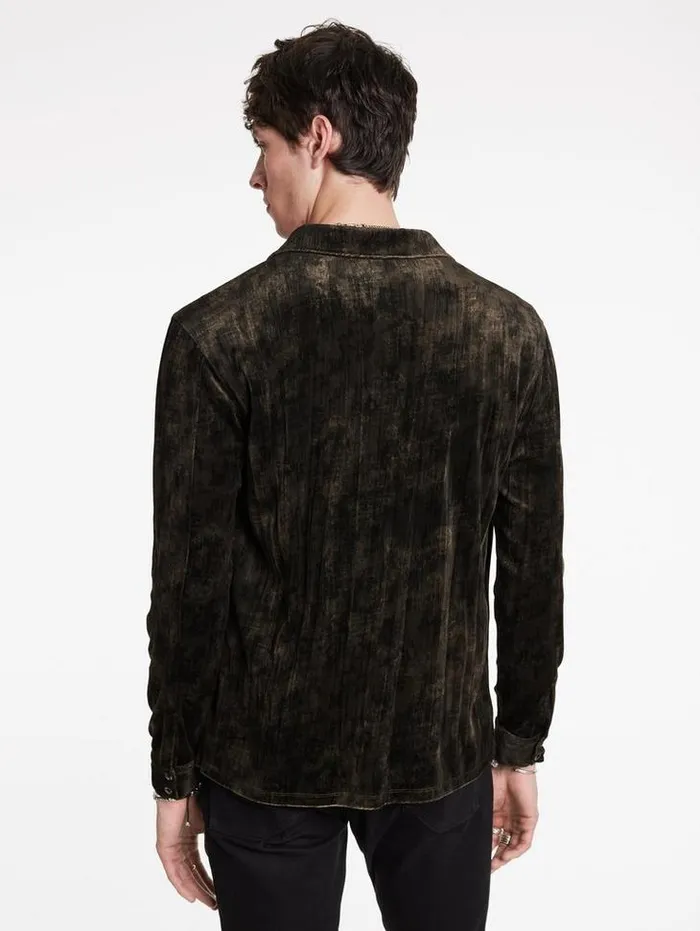 FERENTINO SHIRT Charc Brown Men John Varvatos Shirts