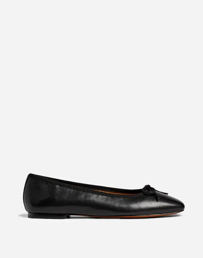 Flats and Loafers Women Madewell The Anelise Ballet Flat True Black