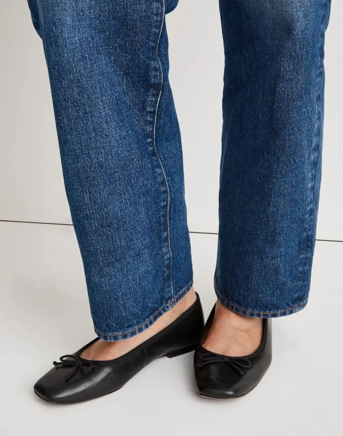 Flats and Loafers Women Madewell The Anelise Ballet Flat True Black