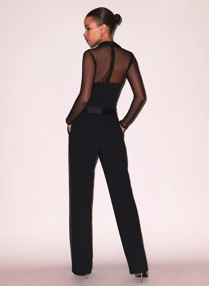 Fleur Du Mal Bottoms Tuxedo Pant Black 8211 Women Fleur Du Mal Bottoms Tuxedo Pant Black 8211 Women