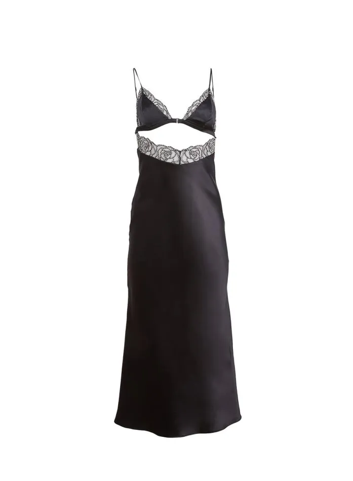 Fleur Du Mal Dresses Beaded Rose Slip Dress Black 8211 Women Fleur Du Mal Dresses Beaded Rose Slip Dress Black 8211 Women