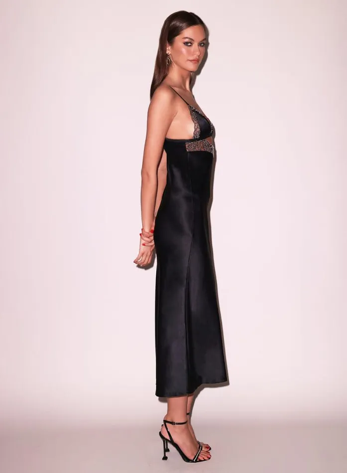Fleur Du Mal Dresses Beaded Rose Slip Dress Black 8211 Women Fleur Du Mal Dresses Beaded Rose Slip Dress Black 8211 Women