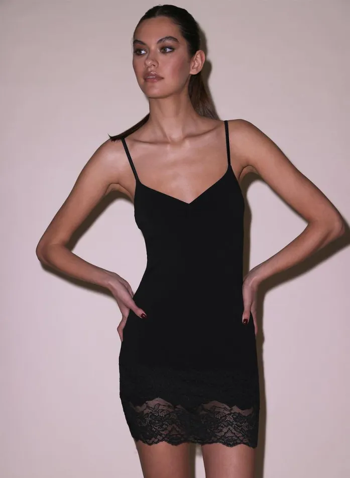 Fleur Du Mal Dresses Organic Cotton Slip Black 8211 Women