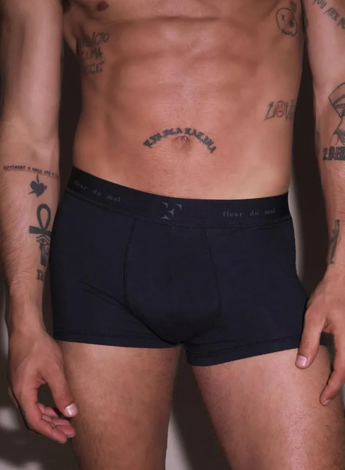 Fleur Du Mal Loungewear Men039s Boxer Brief Black 8211 Women