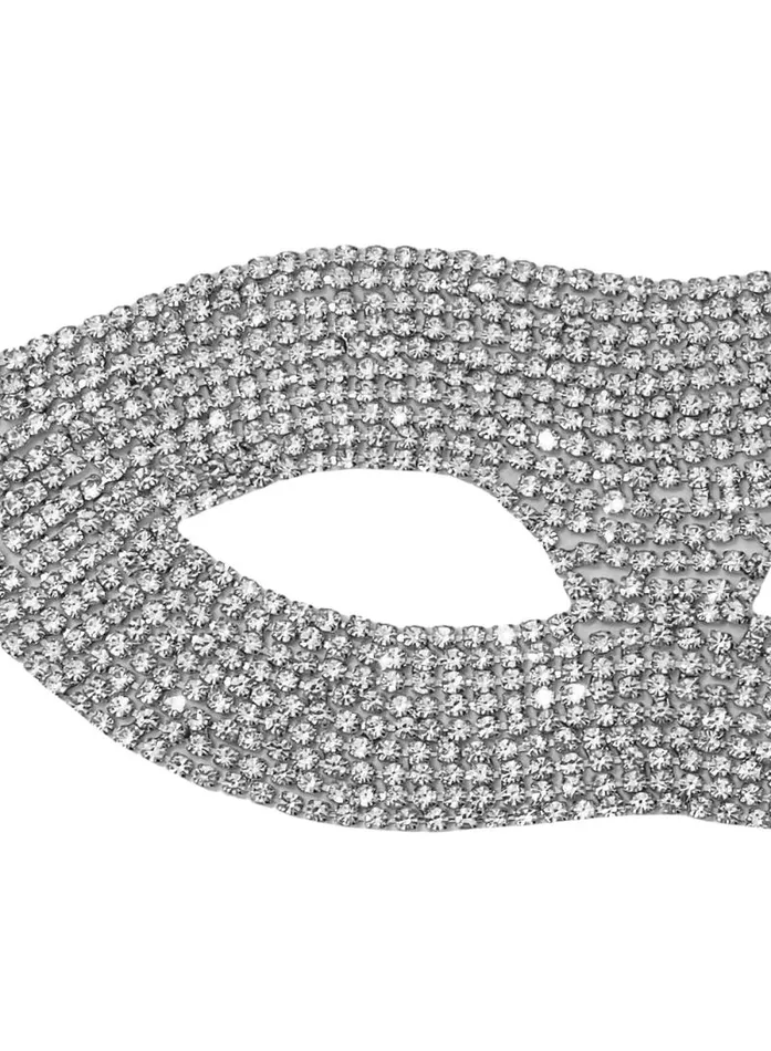Fleur Du Mal Pleasure Crystal Mask Nickel 8211 Women Fleur Du Mal Pleasure Crystal Mask Nickel 8211 Women
