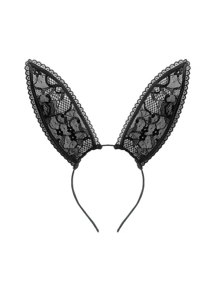 Fleur Du Mal Pleasure Lace Bunny Ears Black 8211 Women