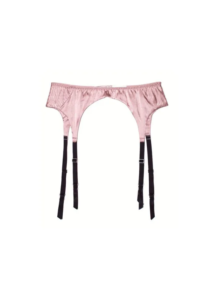 Fleur Du Mal Pleasure Top Stitch Garter Belt Rose Pink 8211 Women Fleur Du Mal Pleasure Top Stitch Garter Belt Rose Pink 8211 Women