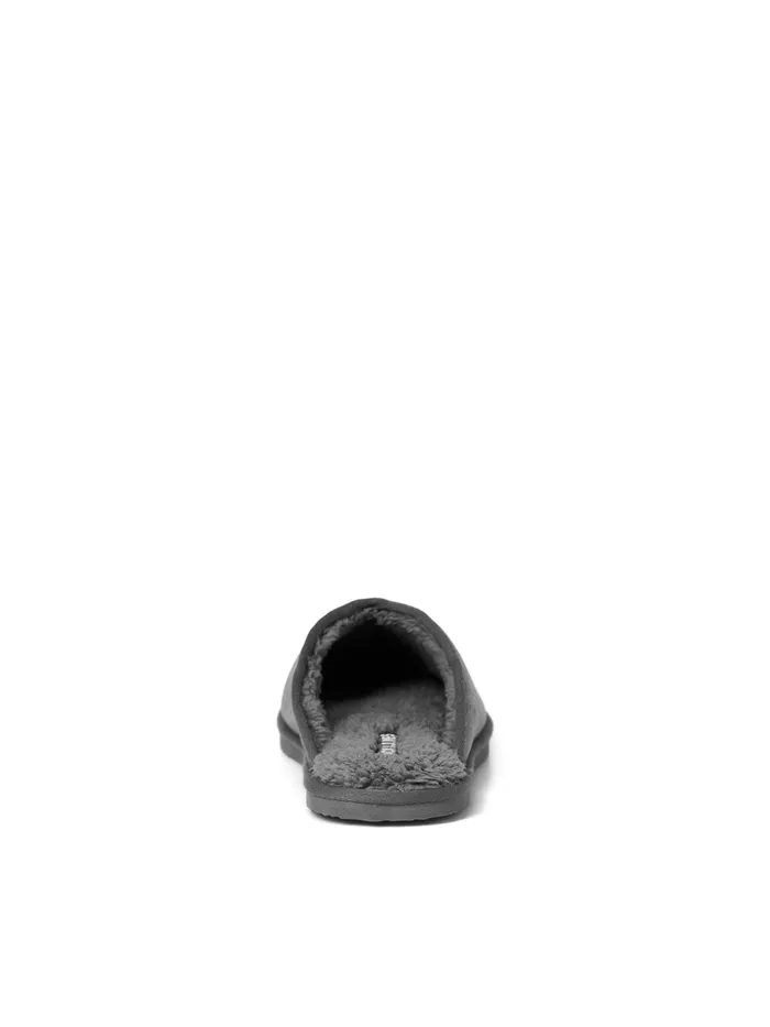 Flip Flops and Sandals JACK and JONES Mens MICROFIBER SLIPPERS Grey Castlerock For Sale
