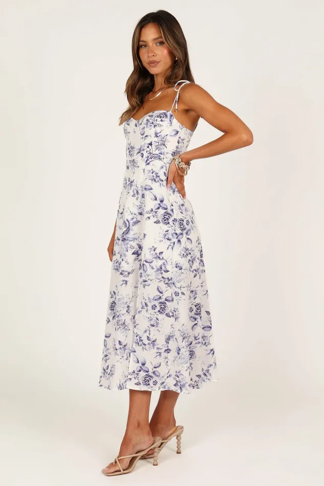 Floral Dresses Azelia Dress Blue Floral 8211 Petal and Pup Women