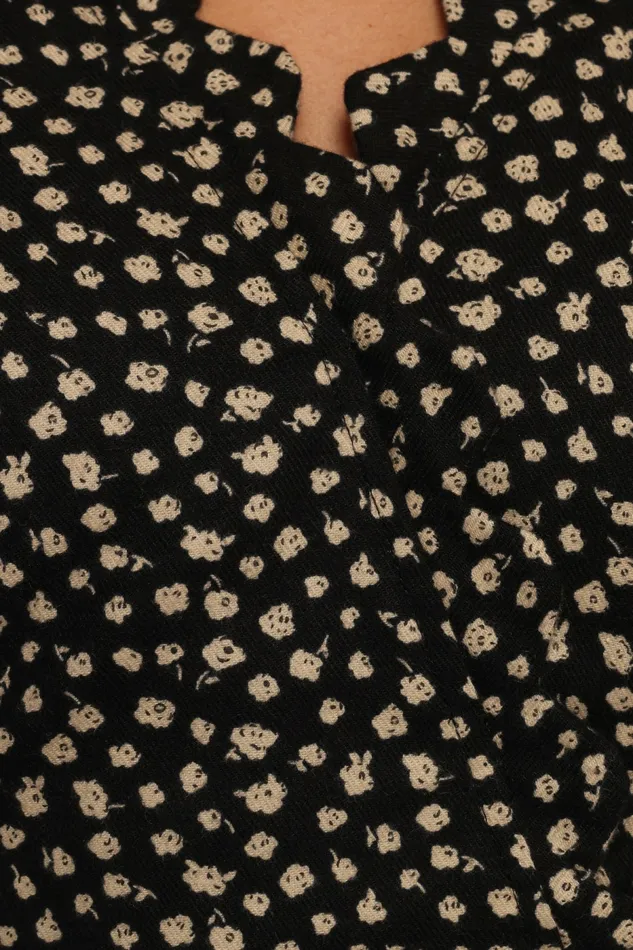 Floral Dresses Chelsey Mini Dress BlackCream Floral Petal and Pup Women