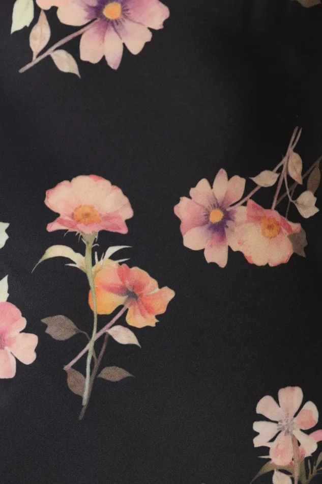 Floral Dresses Petal and Pup Women Hadley Halterneck Maxi Dress Black Floral
