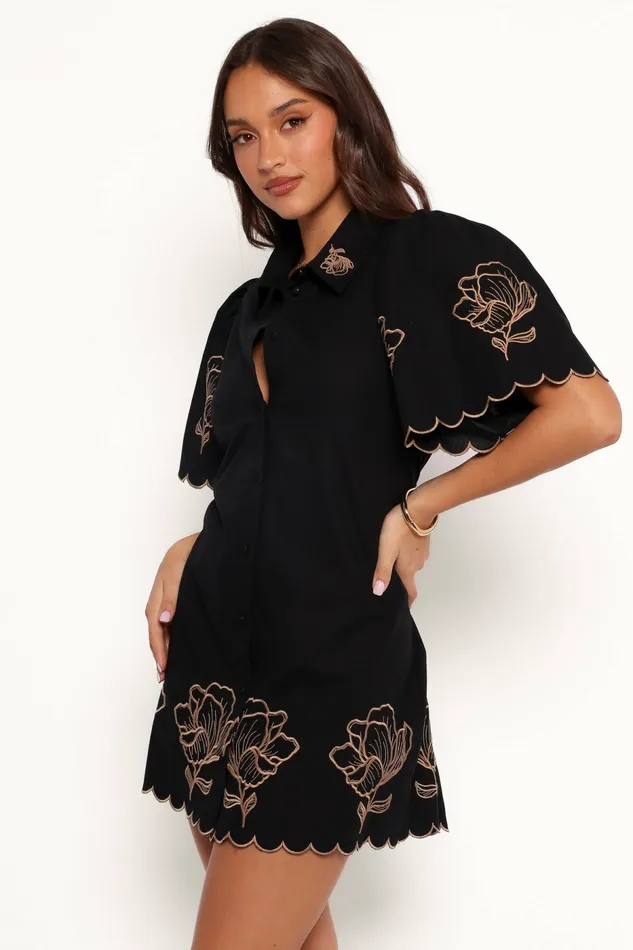 Floral Dresses Petal and Pup Women Jax Mini Dress Black
