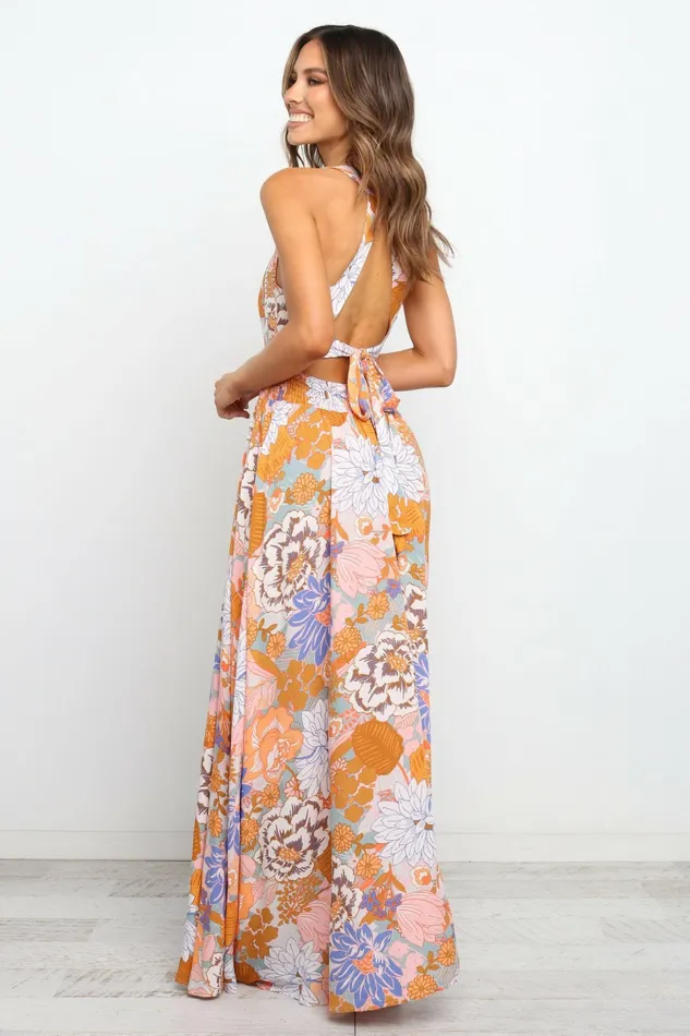Floral Dresses Petal and Pup Women Newell Dress Orange