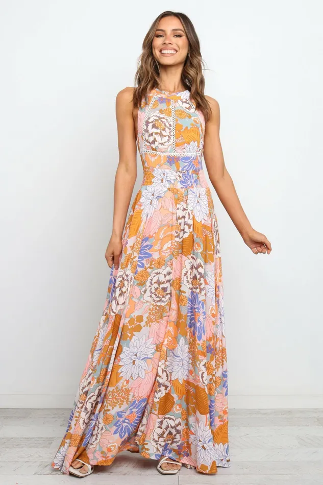 Floral Dresses Petal and Pup Women Newell Dress Orange
