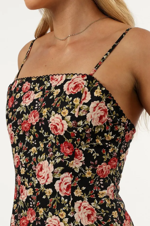Floral Dresses Petal and Pup Women Stella Mini Dress Black