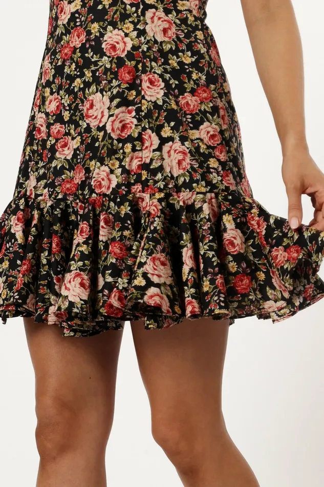 Floral Dresses Petal and Pup Women Stella Mini Dress Black