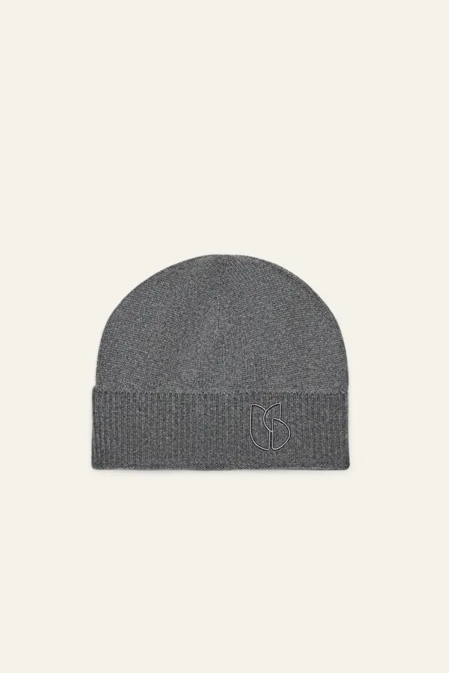 FoldedEdge Knit Cap Cobo Brown Women Baandsh Scarves and Beanies