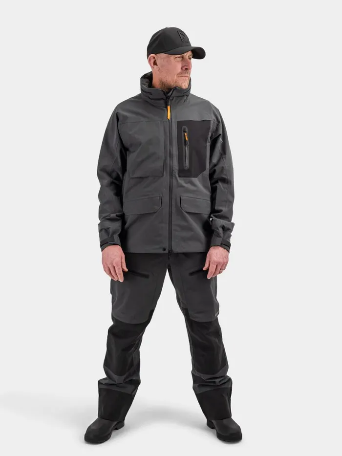 Fractus Jacket Coal Black Men Didriksons Shell Jackets