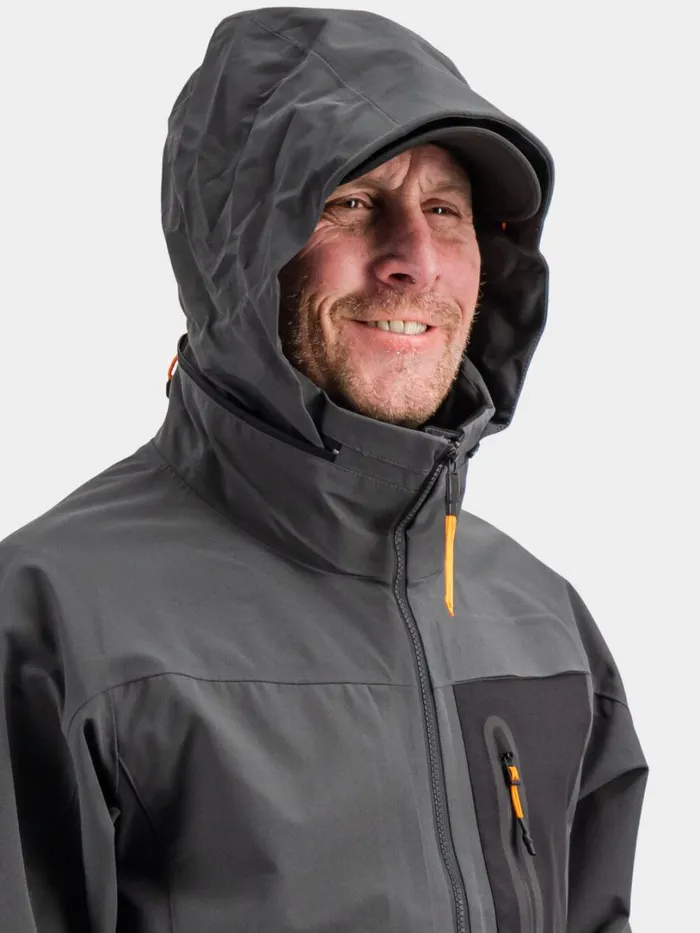 Fractus Jacket Coal Black Men Didriksons Shell Jackets