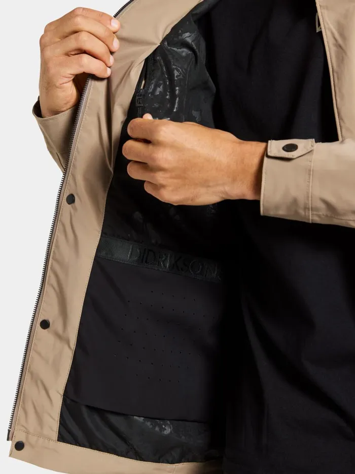 Frank Jacket Beige Men Didriksons Spring Jackets