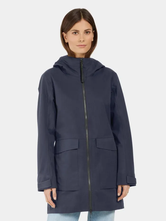 Fredrika Parka Dark Night Blue Women Didriksons Spring Jackets