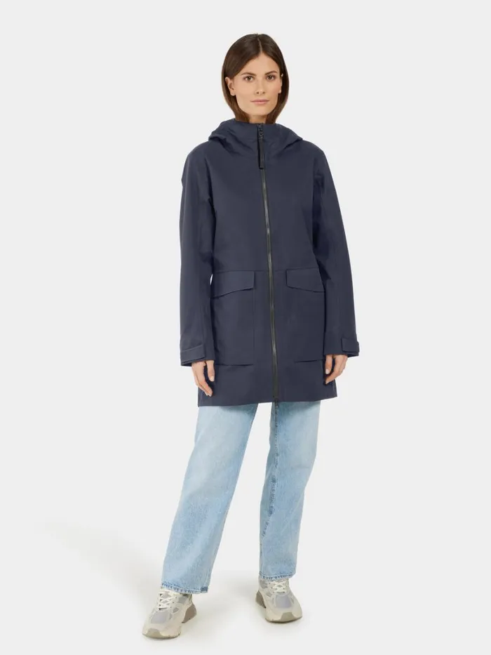 Fredrika Parka Dark Night Blue Women Didriksons Spring Jackets