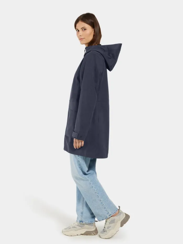 Fredrika Parka Dark Night Blue Women Didriksons Spring Jackets