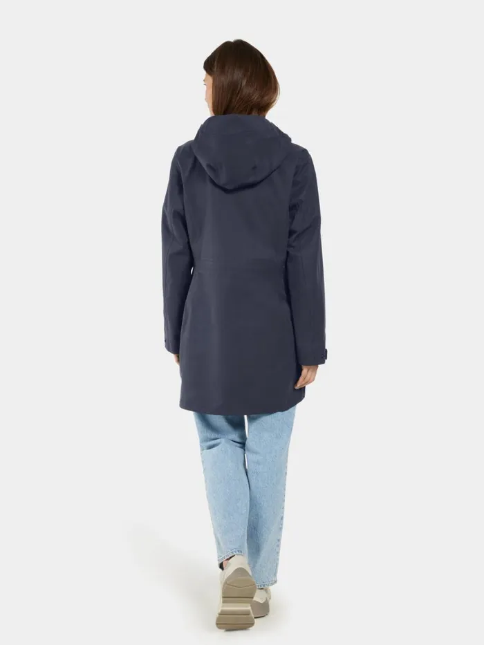 Fredrika Parka Dark Night Blue Women Didriksons Spring Jackets
