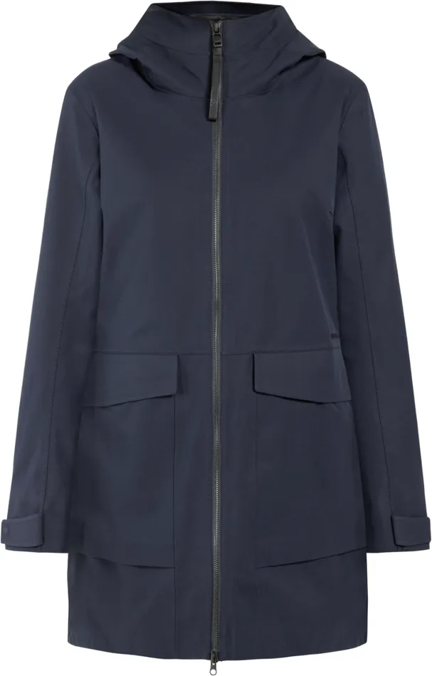 Fredrika Parka Dark Night Blue Women Didriksons Spring Jackets