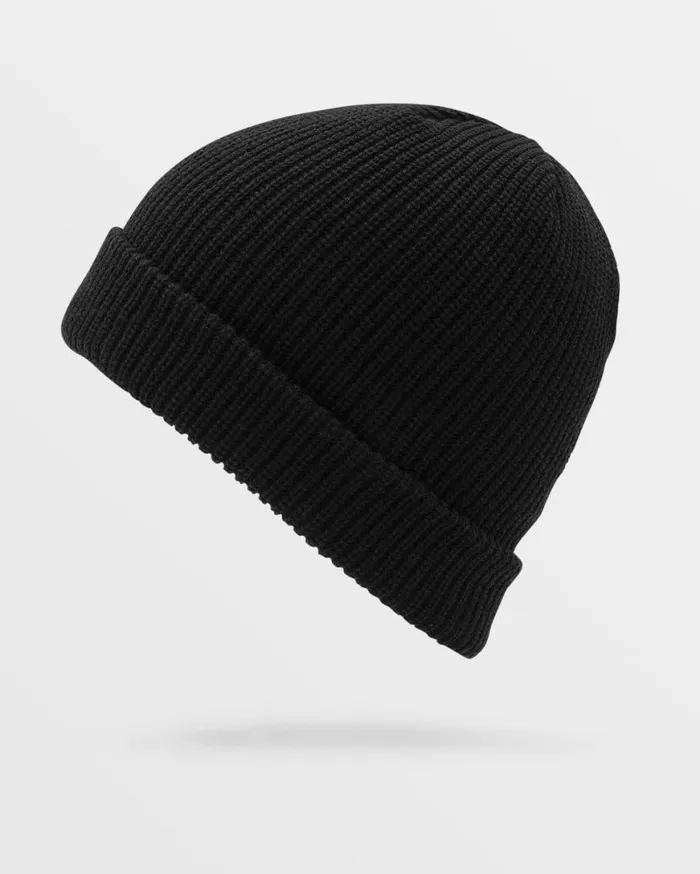 Full Stone Beanie 8211 Black Mens Volcom Hats and Beanies