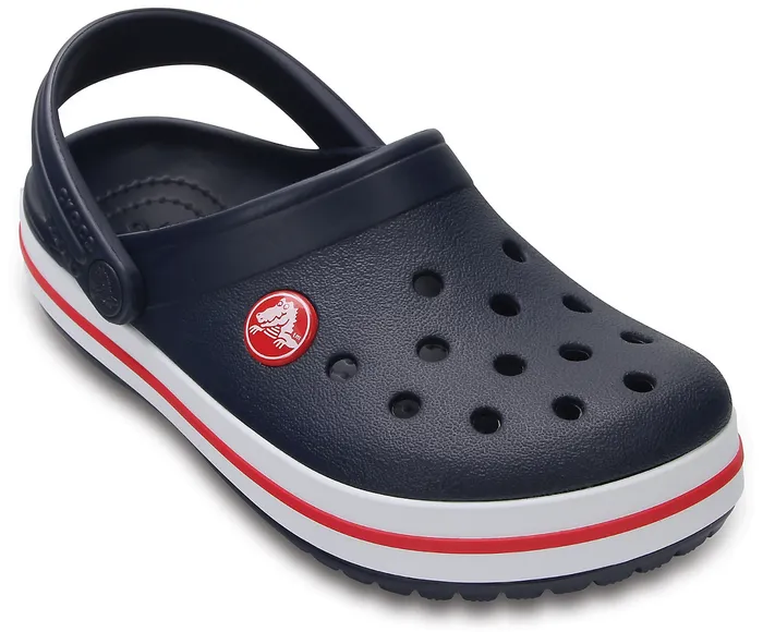 GirlsBoys Kids Crocband Clog Navy Red Clogs Crocs