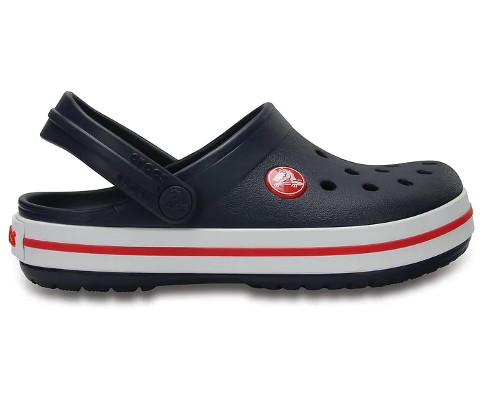 GirlsBoys Kids Crocband Clog Navy Red Clogs Crocs