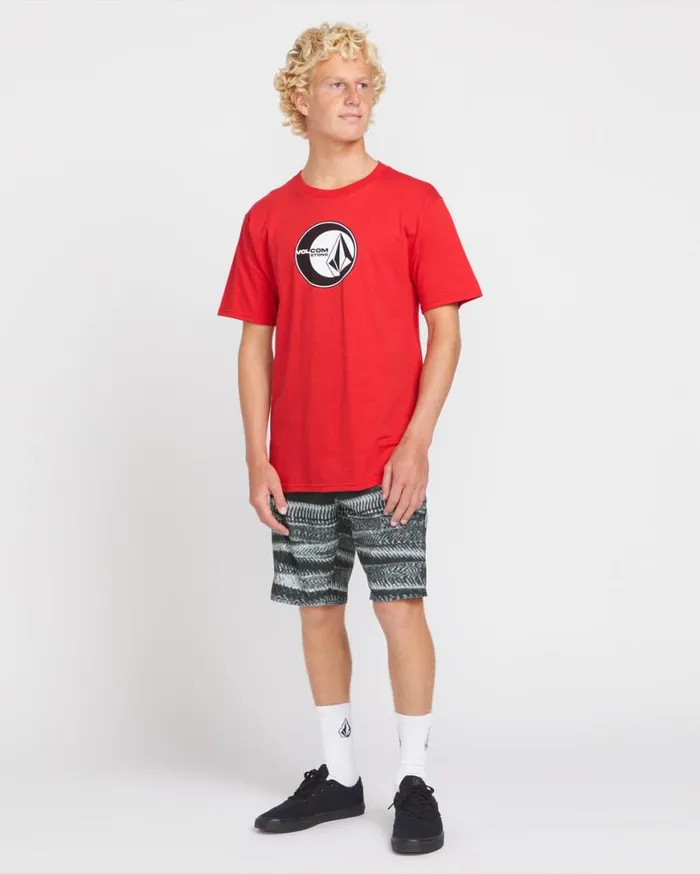Glitch Stone ModTech Trunks 8211 Black Mens Volcom Boardshorts and Trunks