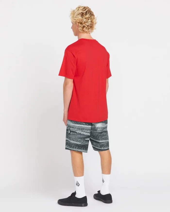 Glitch Stone ModTech Trunks 8211 Black Mens Volcom Boardshorts and Trunks