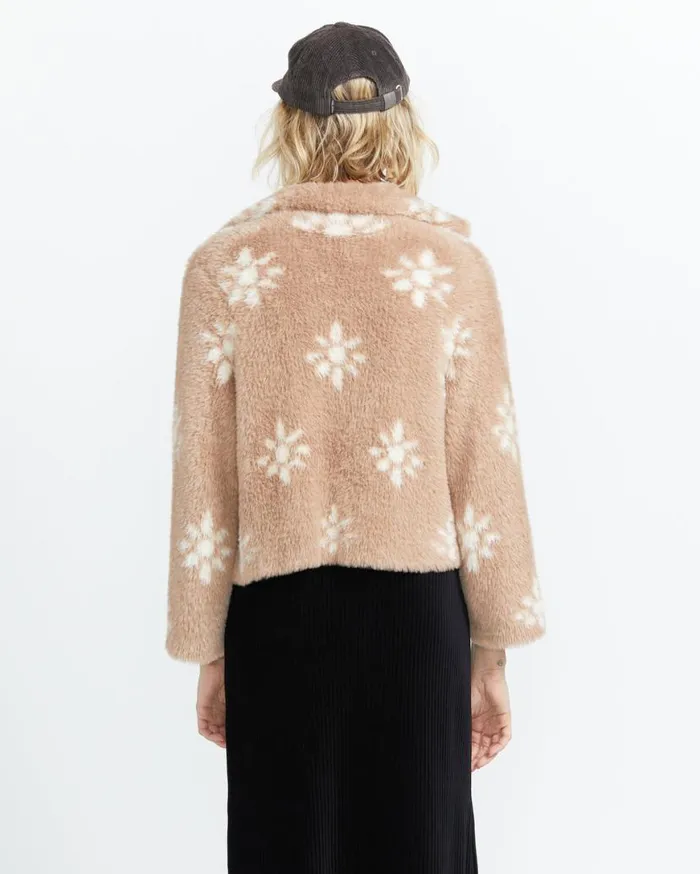 Go Fur It Sweater 8211 Stone Womens Volcom Sweaters and Cardigans