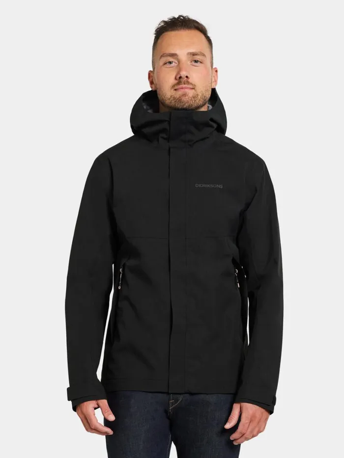 Grit Men039s Jacket Black Men Didriksons Shell Jackets