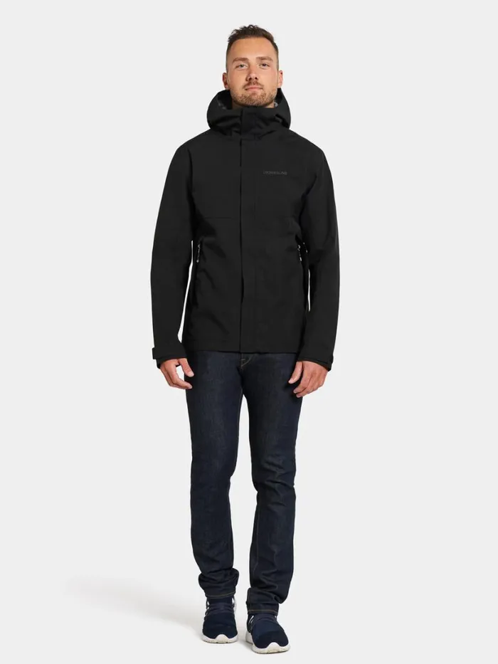 Grit Men039s Jacket Black Men Didriksons Shell Jackets