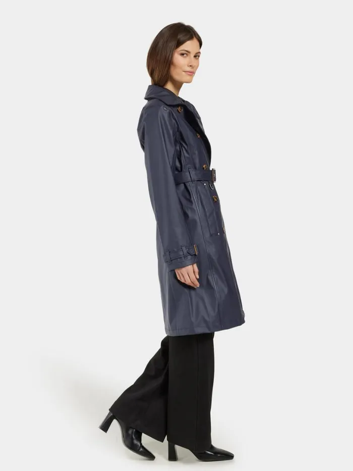 Gry Coat Galon Dark Night Blue Women Didriksons Waterproof Jackets Gry Coat Galon Dark Night Blue Women Didriksons Waterproof Jackets