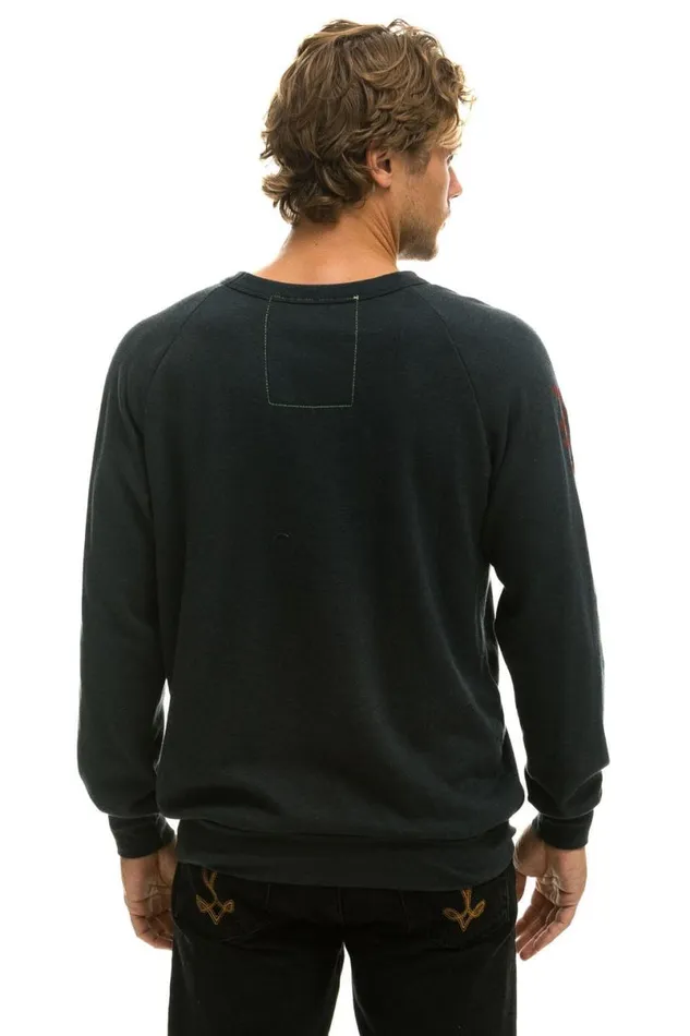 Hamptons Crew Sweatshirt 8211 Charcoal WomenMen Aviator Nation Sweatshirts