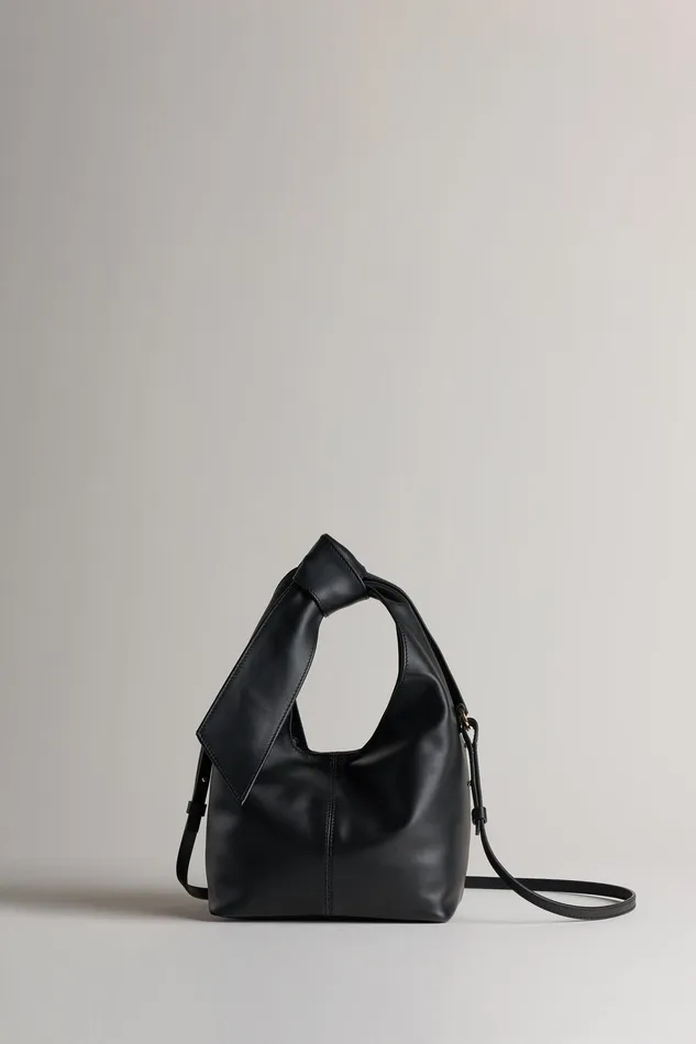 Handbags Women Elie Tahari Small Napa Knot Bag BLACK